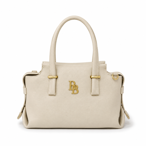 Premium Leather Satchel Bag – Ivory White