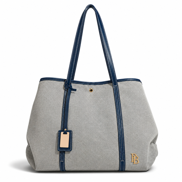 Blue Canvas Tote Bag