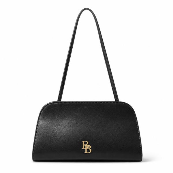 Black Leather Shoulder Bag