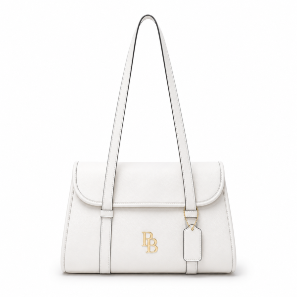 White Leather Shoulder Bag
