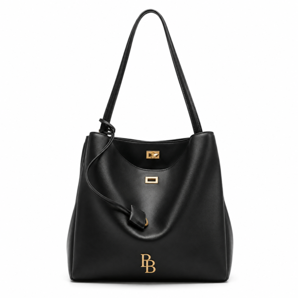 Black Shoulder Tote Bag